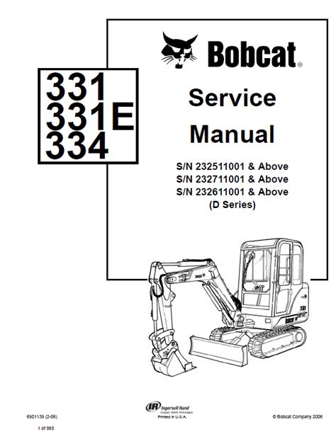 bobcat 331 mini excavator specifications|bobcat 331 manual.